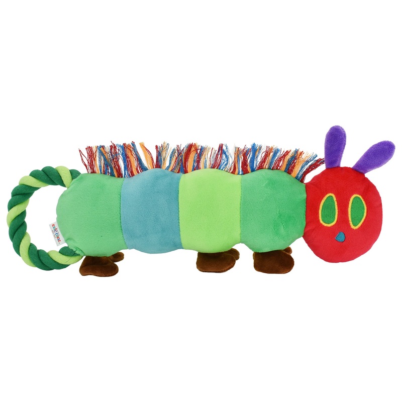 Multipet EC Hungry Caterpillar Tug Plush Dog Toy Medium 16