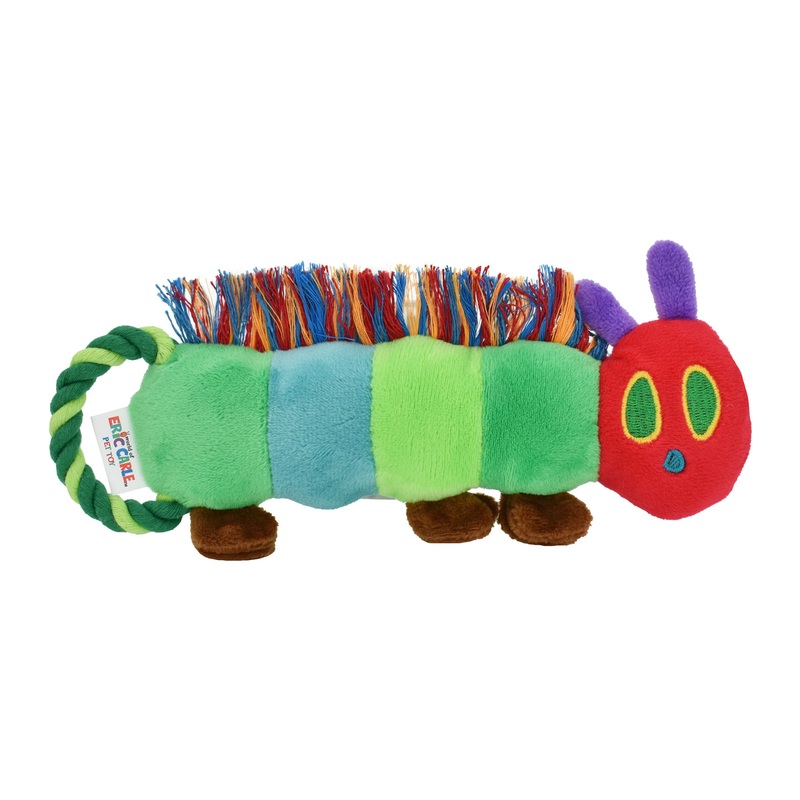 Multipet EC Hungry Caterpillar Tug Plush Dog Toy Small 9