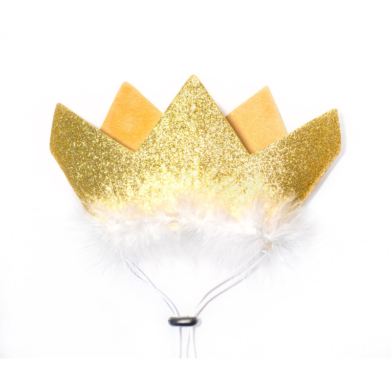 Multipet Party Crown Gold Large