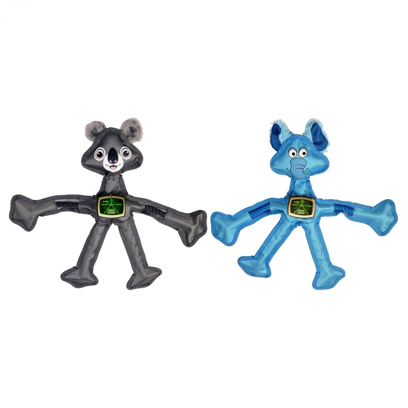 Multipet Skeleropes Dog Chew Toy Assorted Animals 15