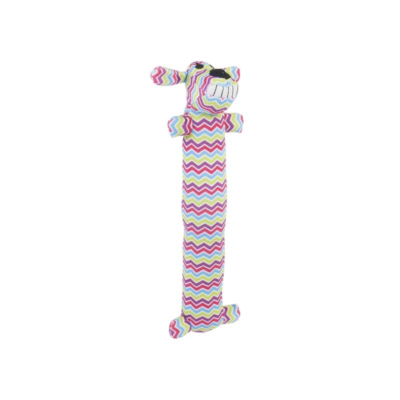 Multipet Spring Loofa Dog Plush Dog Toy 12