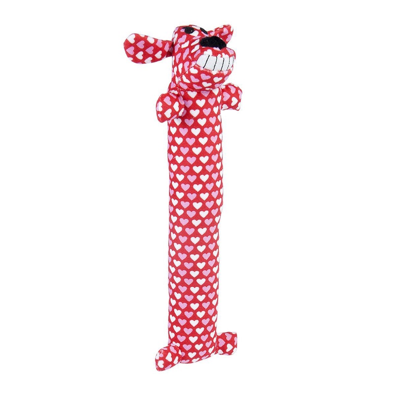 Multipet Valentines Day Loofa Dog Plush Dog Toy 12