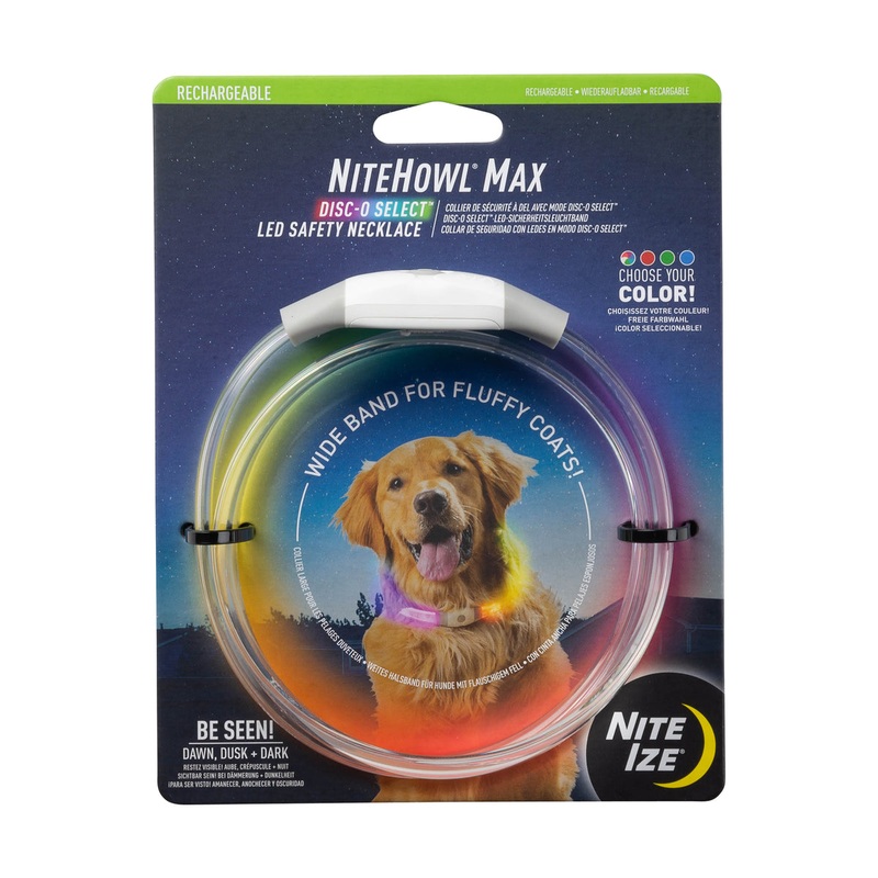 Nite Ize NiteHowl Max Rechargeable LED Safety Necklace – Disc-O Select
