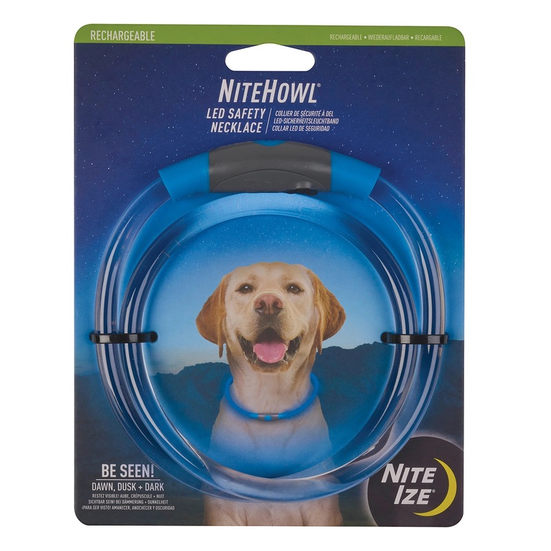 Nite Ize NiteHowl Rechargeable LED Safety Necklace – Blue