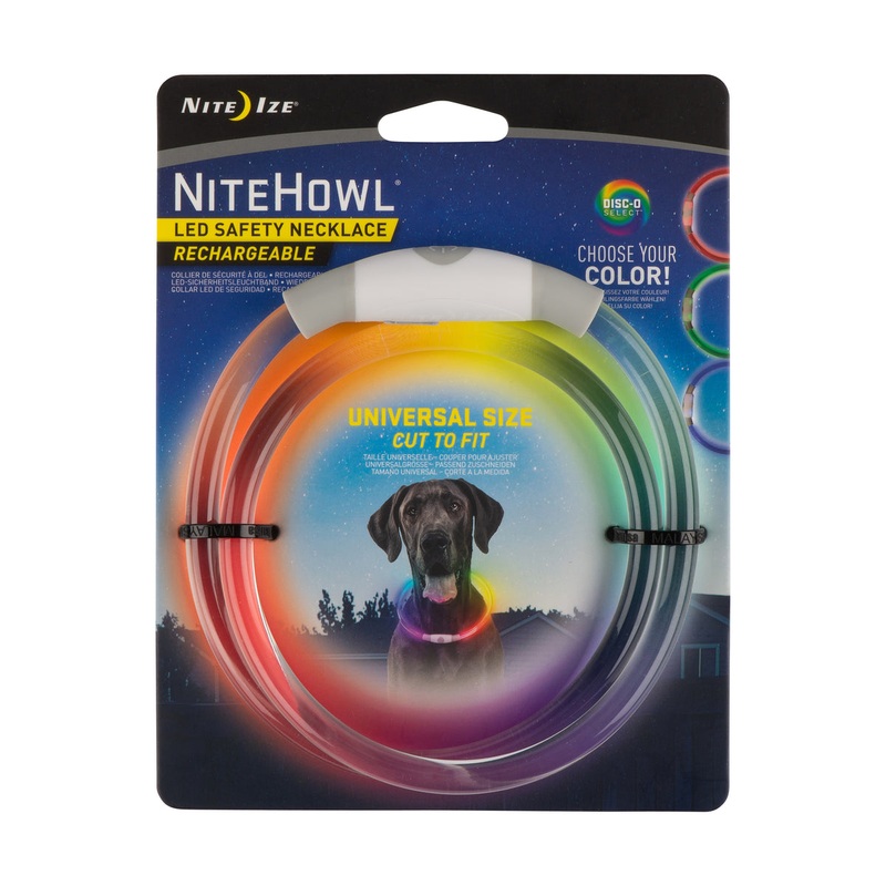 Nite Ize NiteHowl Rechargeable LED Safety Necklace – Disc-O Select