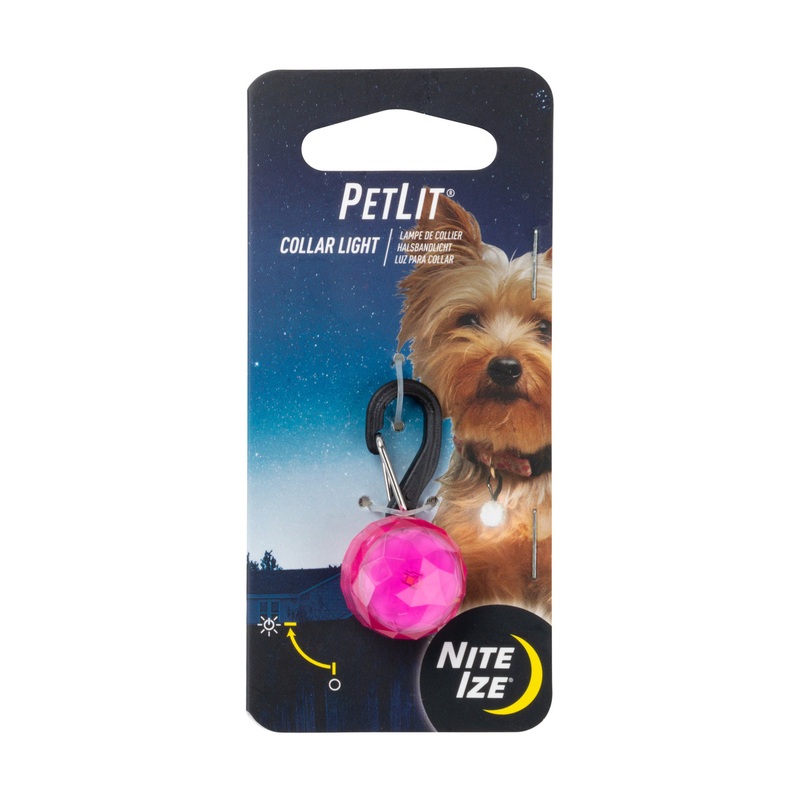 Nite Ize PetLit Collar Light – Pink Jewel