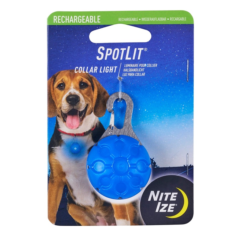 Nite Ize SpotLit Rechargeable Collar Light – Blue