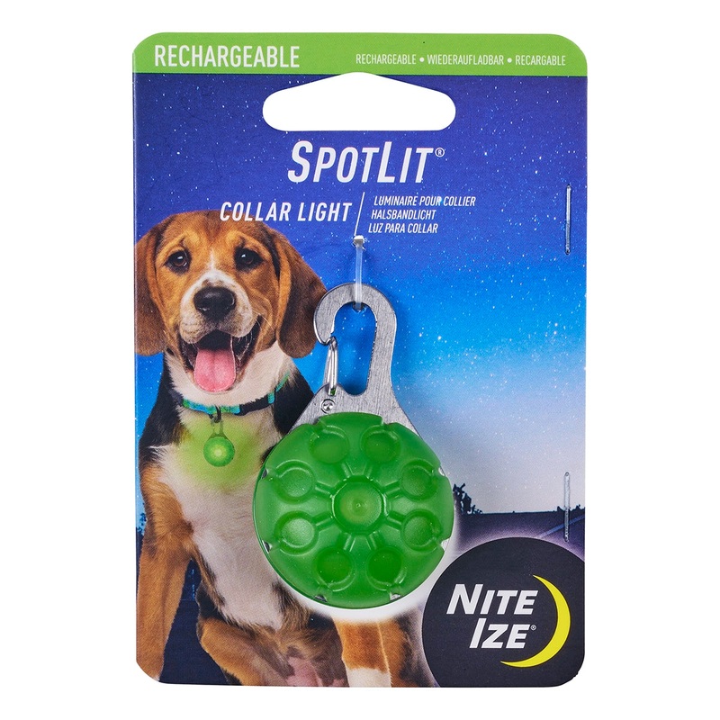 Nite Ize SpotLit Rechargeable Collar Light – Green