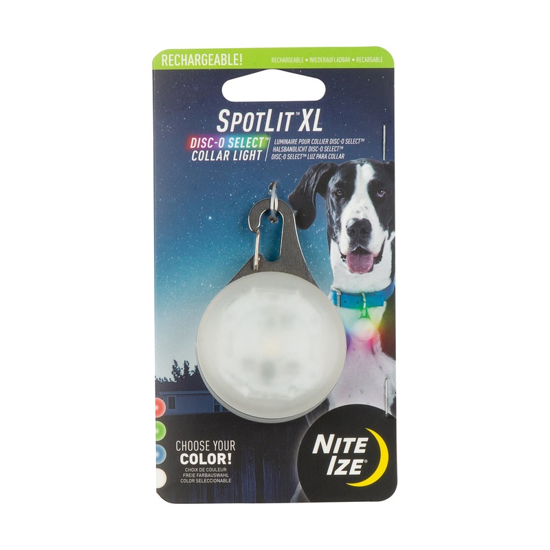 Nite Ize SpotLit XL Rechargeable Collar Light – Disc-O Select