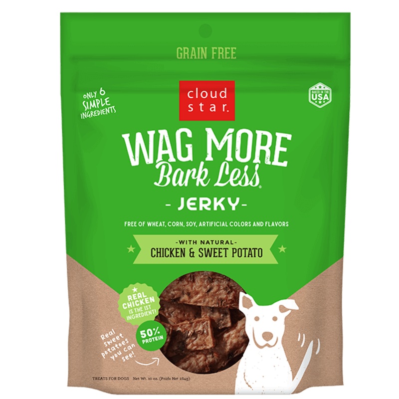 Cloud Star Wag More Bark Less Chicken & Sweet Potato Jerky Dog Treats