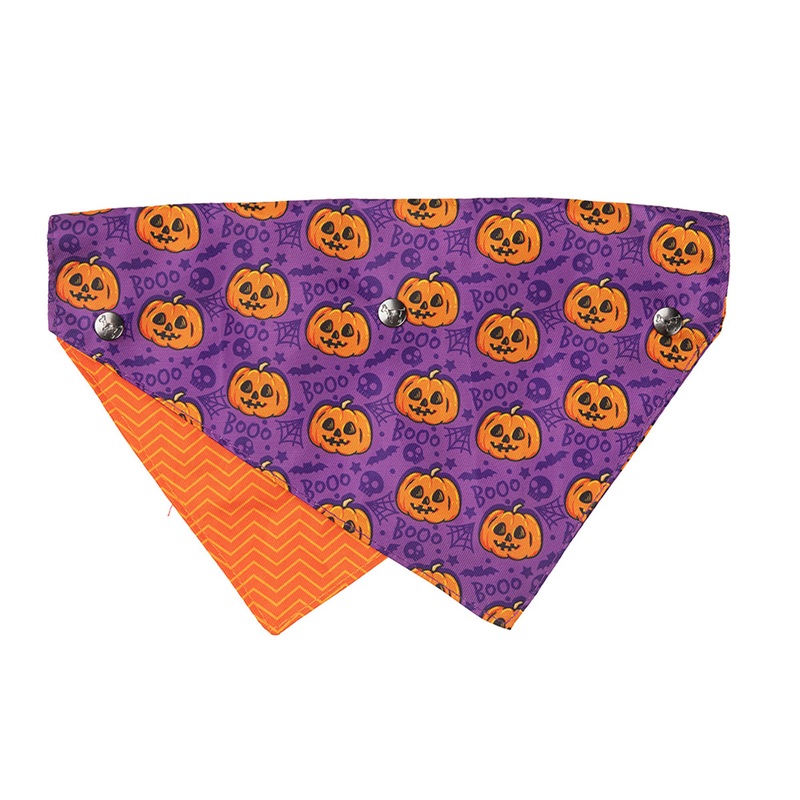 FuzzYard Bandana Jack Jack Jackie Lantern Purple M/L