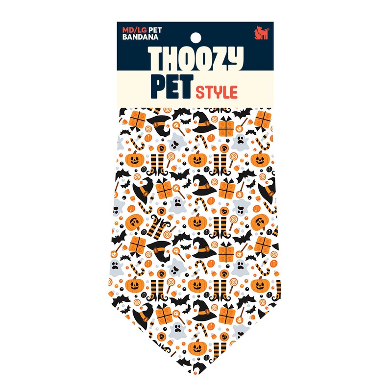 ThoozyPet Fright & Delight Bandana Medium/Large