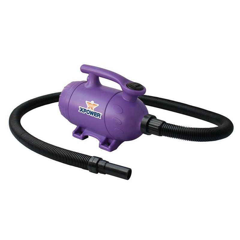 XPOWER B-2 Pro at Home Pet Grooming Dog Force Hair Dryer and Vacuum – Purple