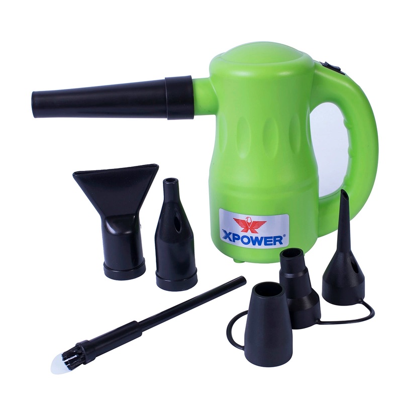 XPOWER B-53 Airrow Pro Multipurpose Home Pet Dryer, Duster, Air Pump, Blower – Green