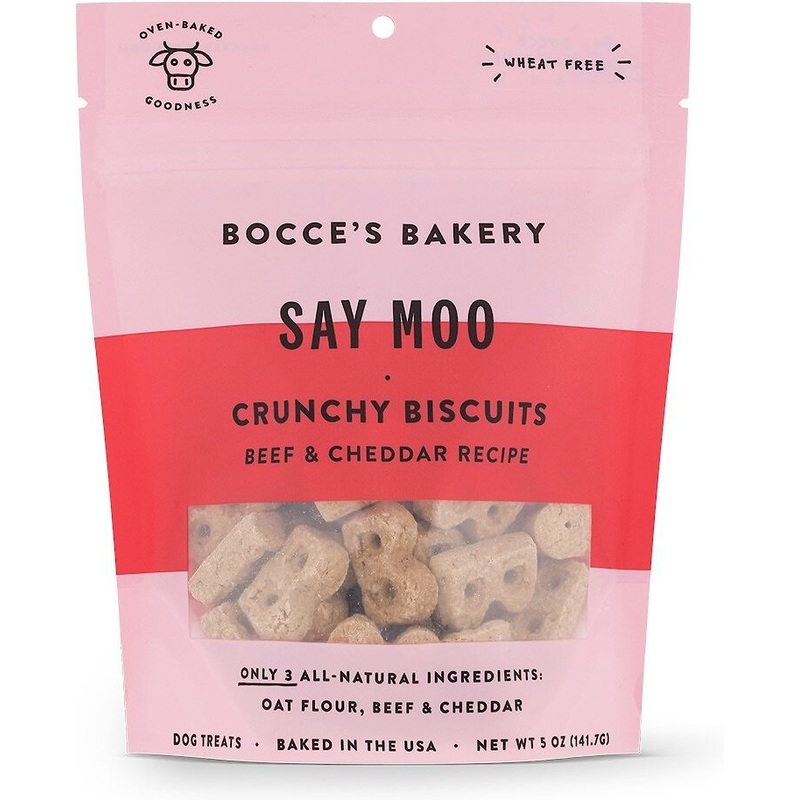 Bocce’s Bakery Say Moo Crunchy Biscuits Dog Treats