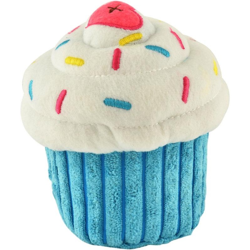 Zippy Paws Nomnomz Blue Cupcake Dog Toy