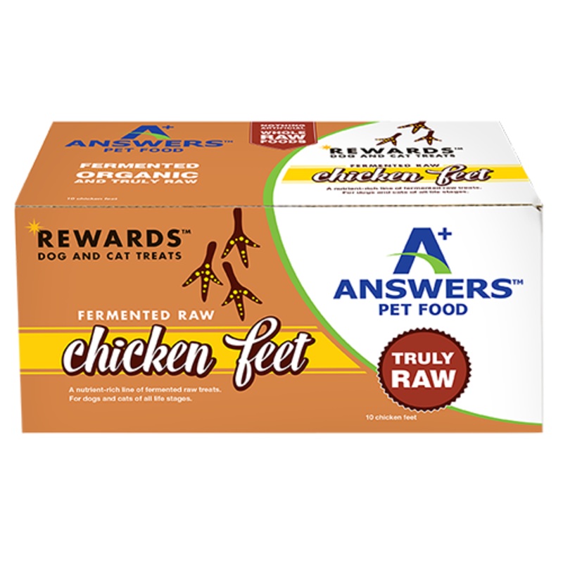 Answers Rewards Fermented Chicken Feet Raw Dog & Cat Treats