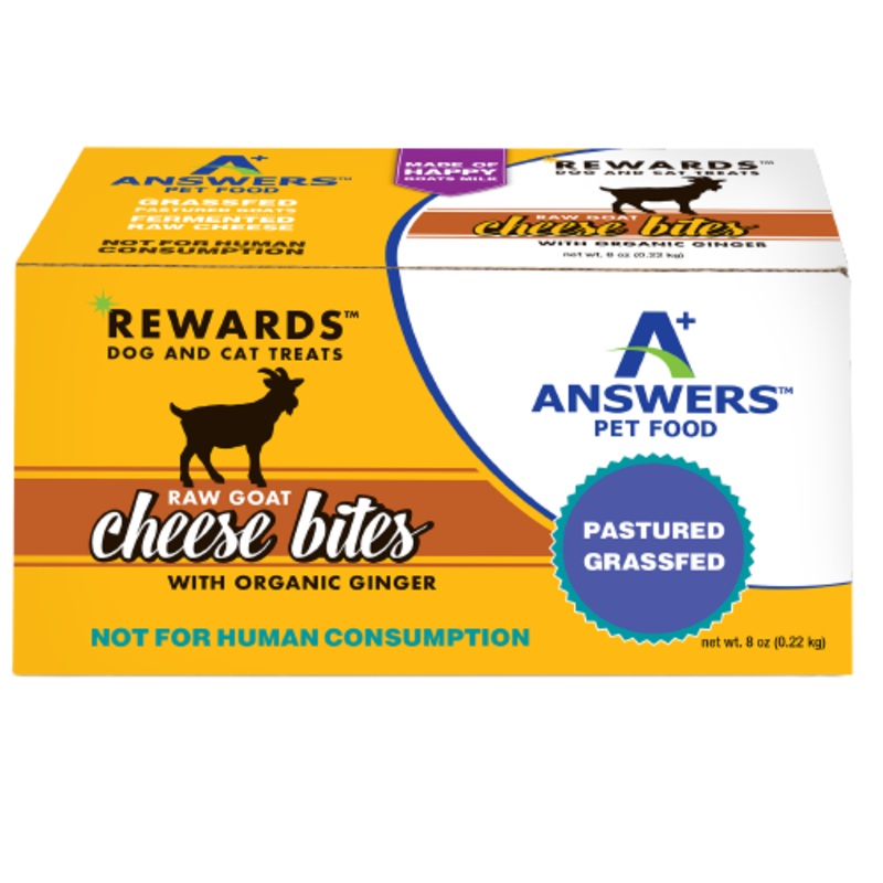 Answers Rewards Goat Cheese Bites Ginger Raw Dog & Cat Treats
