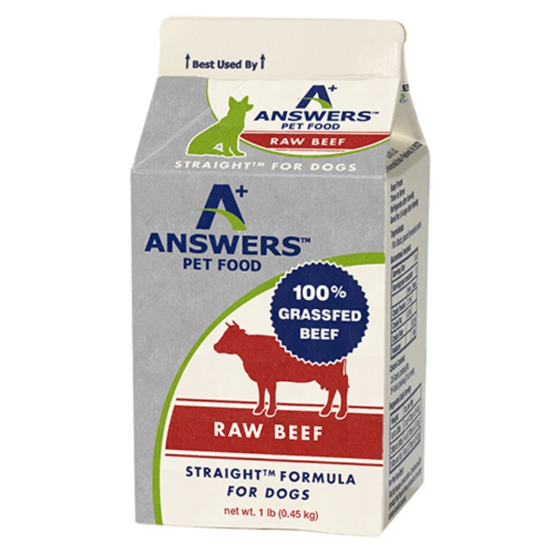 Answers Straight Beef Raw Dog Food