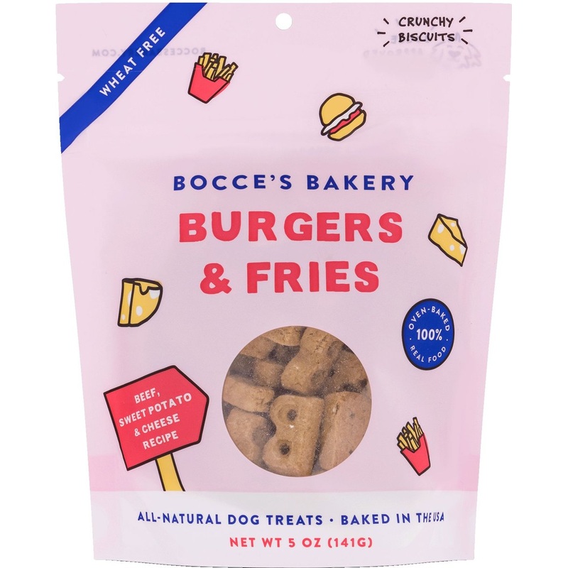 Bocce’s Bakery Burgers & Fries Biscuits Dog Treats