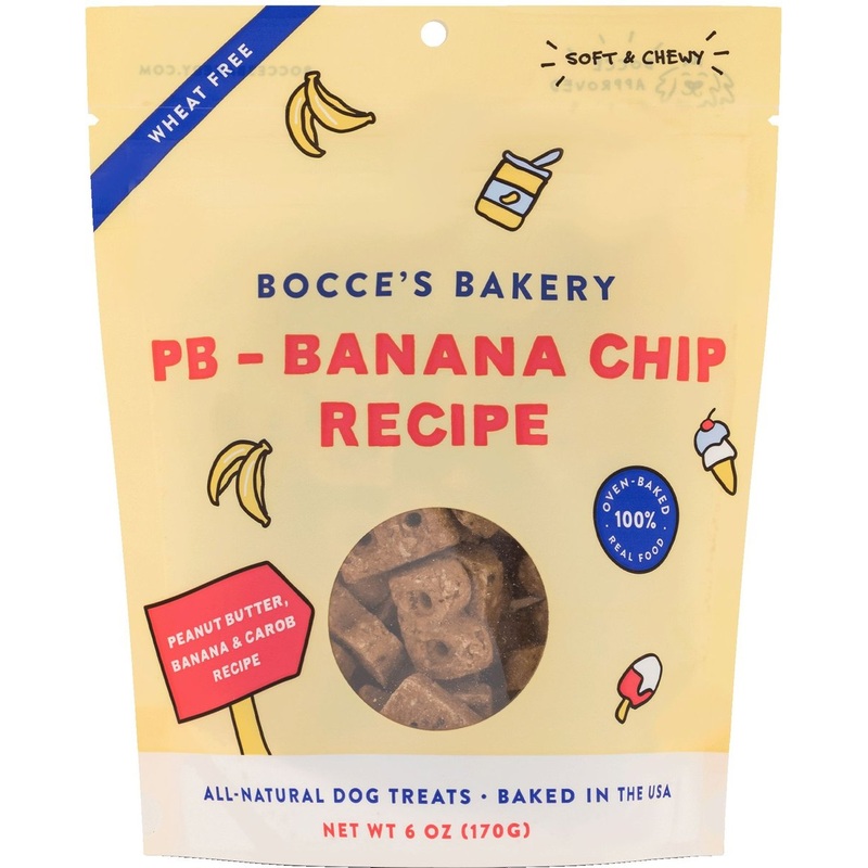 Bocce’s Bakery Peanut Butter Banana Chip Soft & Chewy Dog Treats