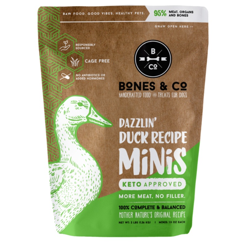 Bones & Co Dazzlin’ Duck Frozen Patties Dog Food