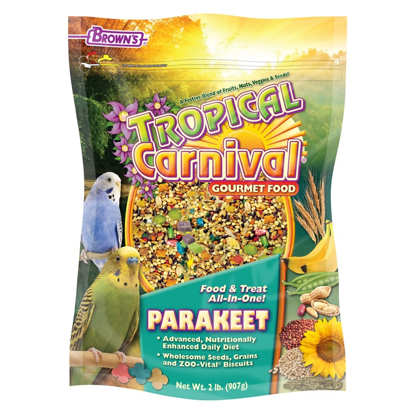 Brown’s Tropical Carnival Gourmet Parakeet Food