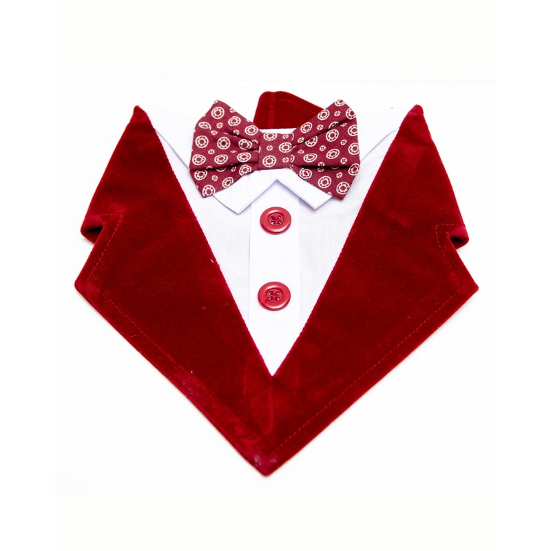 Cadillac Formal Dog Bandana w/ Bow Tie