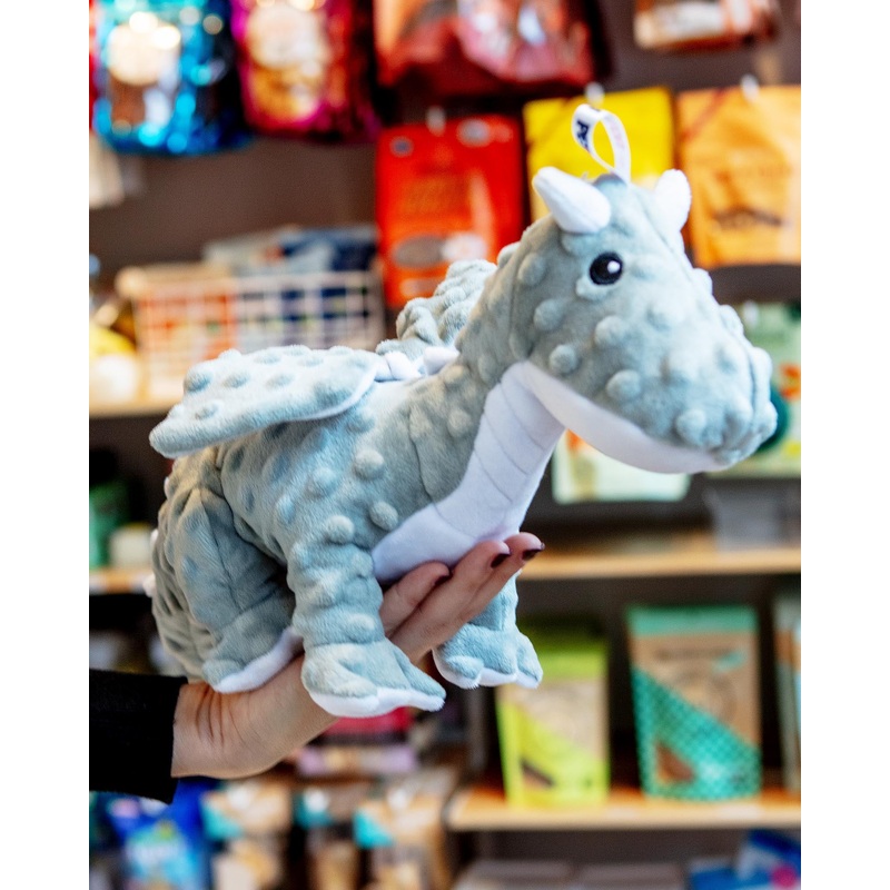 Dotty Dragon Dog Plush Squeaky Dog Toy