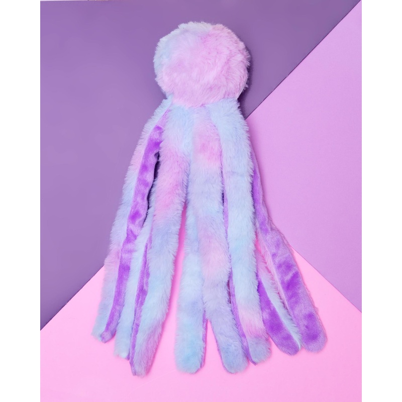 Fuzzy Wuzzie Squeaky Octopus Dog Toy