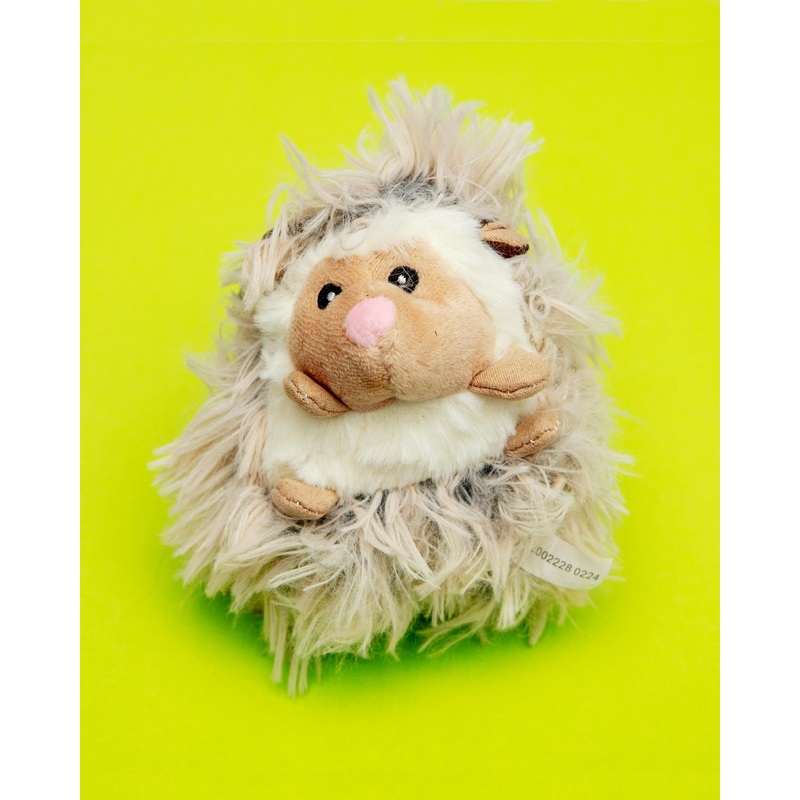 Real Feel Fluffy Hedgehog Squeaky Plush Dog Toy