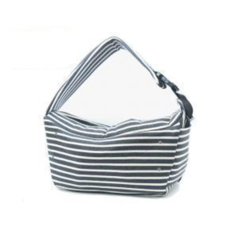 BETTERS | Sling Bag in Grey & White Stripe