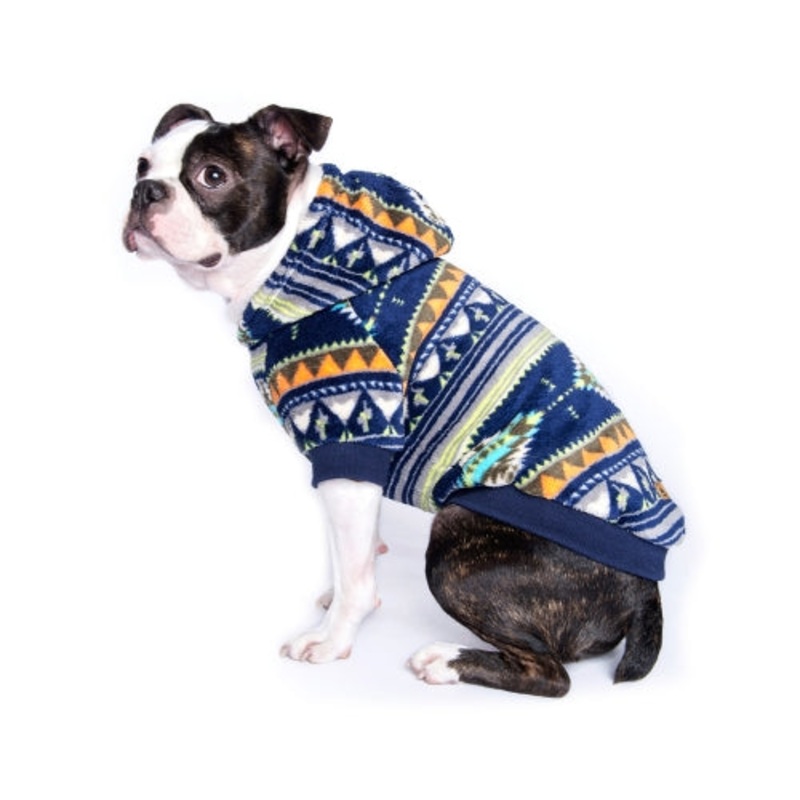CHARLIE’S BACKYARD | Aztec Hoodie in Navy