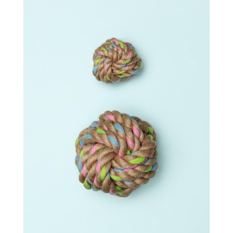 Natural Hemp Ball Rope Dog Toy