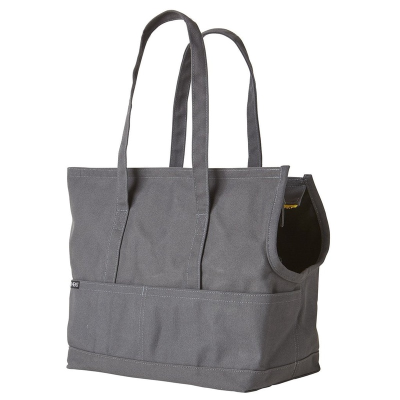 Canvas Pet Tote in Dark Grey (Made in USA) (Direct Ship)