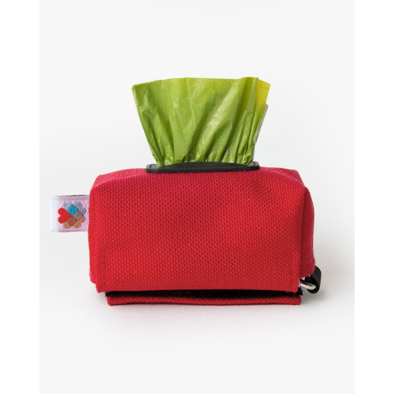 Funston Poo-Bag Dispenser in Red (Made in the USA)