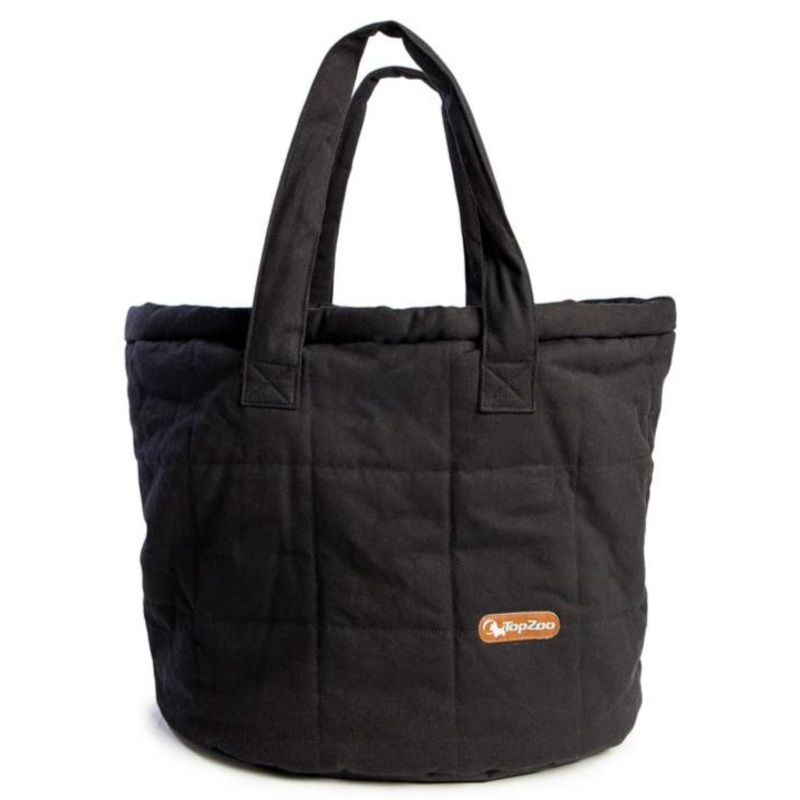 Oval Bed Dog Bag in Black|Small|Large