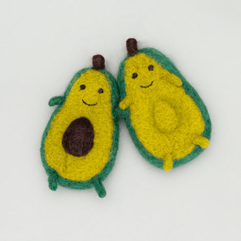 WARE of the DOG | Boiled Wool Avocado Toy