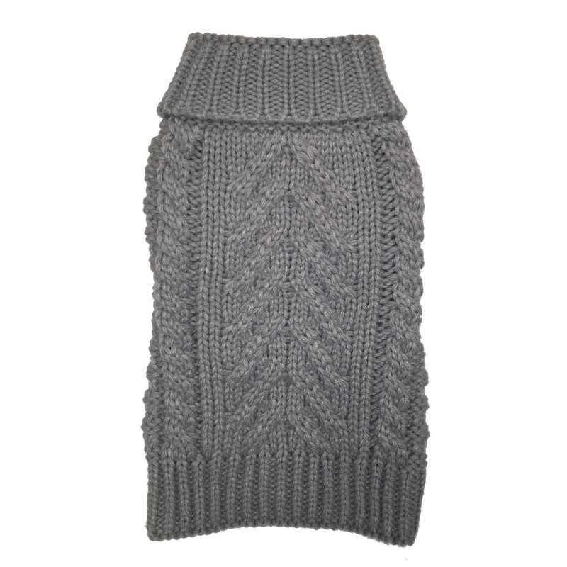 FAB DOG | Chunky Turtleneck Sweater in Grey