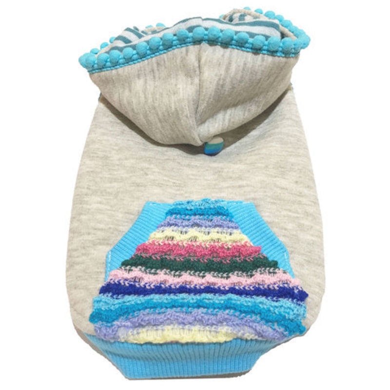 LUNA BLUE | Marble Hoodie in Grey