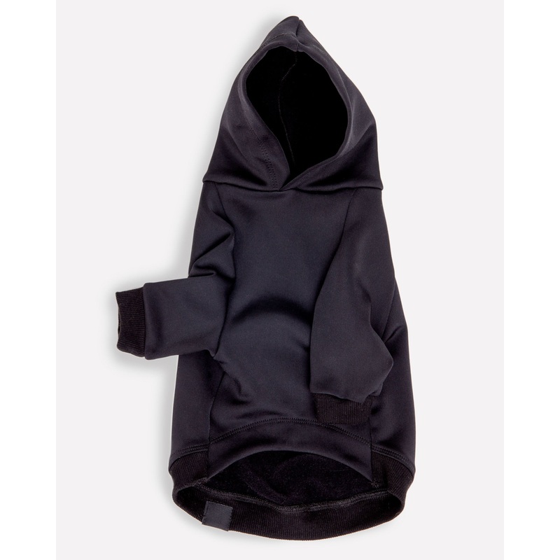 Water Resistant Dog Hoodie in Black