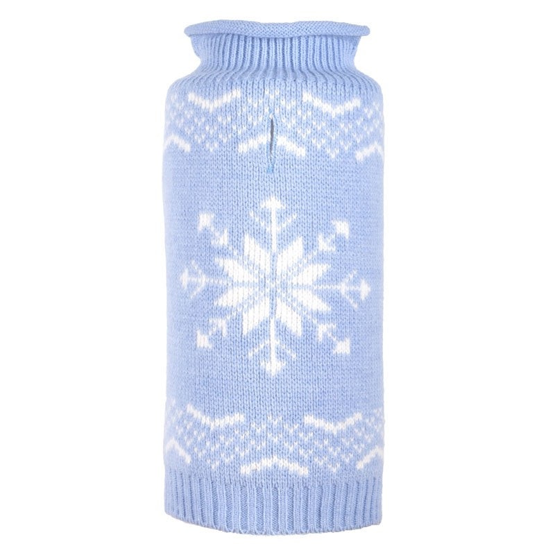 WORTHY DOG | Snowflake Sweater in Icy Blue