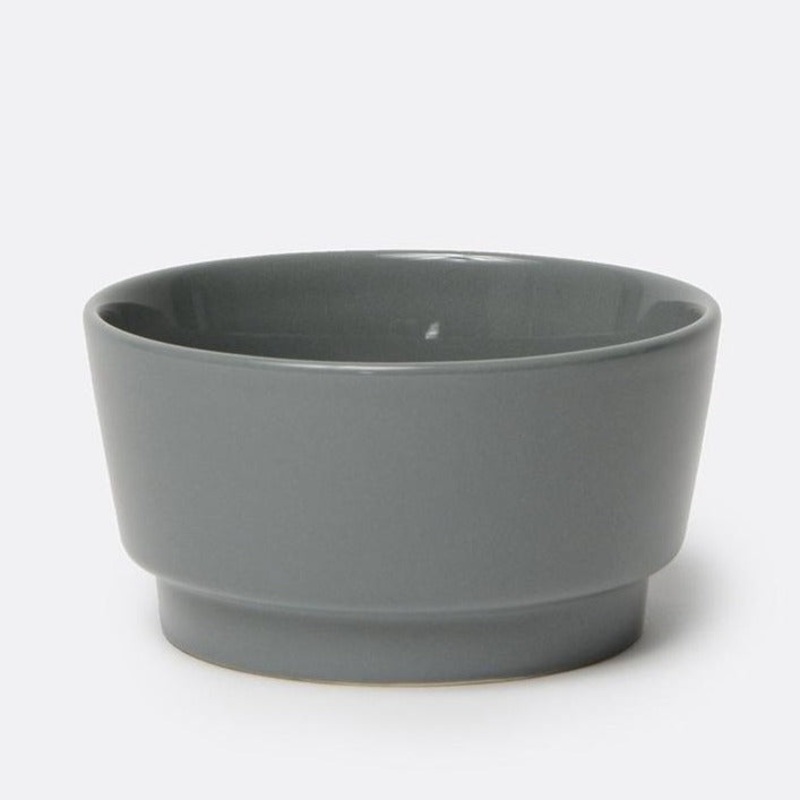 Ceramic Gloss Dog Bowl in Dolphin Grey