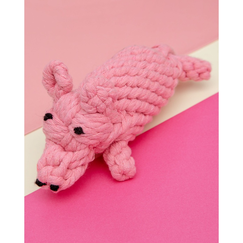Penny the Pig Rope Dog Toy|Small – 7″|Large – 9″|Jumbo – 12″