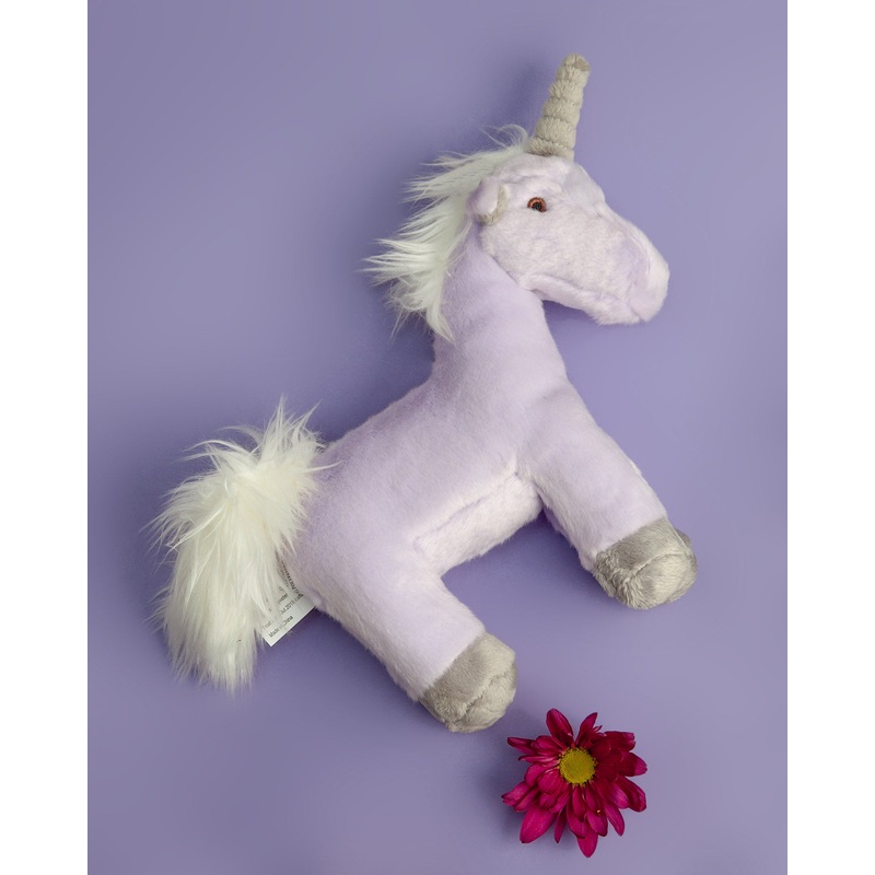 Violet Unicorn Plush Dog Toy