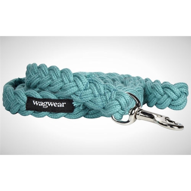 WAGWEAR | Braided Fisherman Leash in Aqua