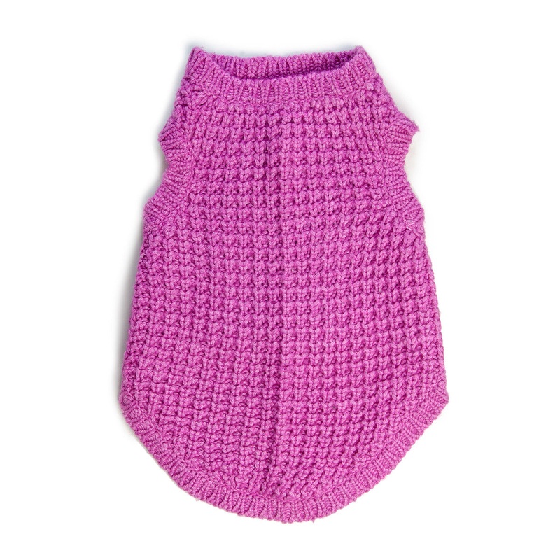 DNY | Chunky Knit Sleeveless Sweater in Raspberry