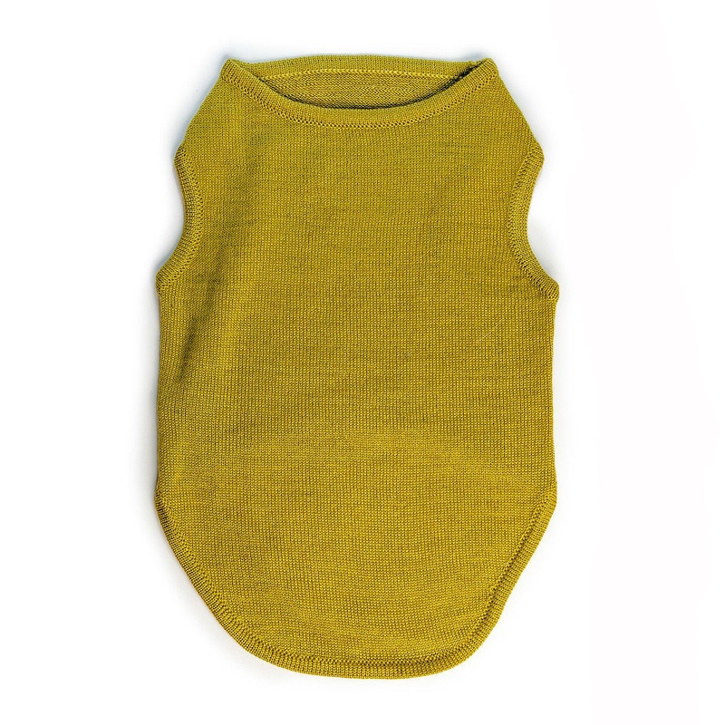 DNY | Sleeveless Knit Tee in Chartreuse Green