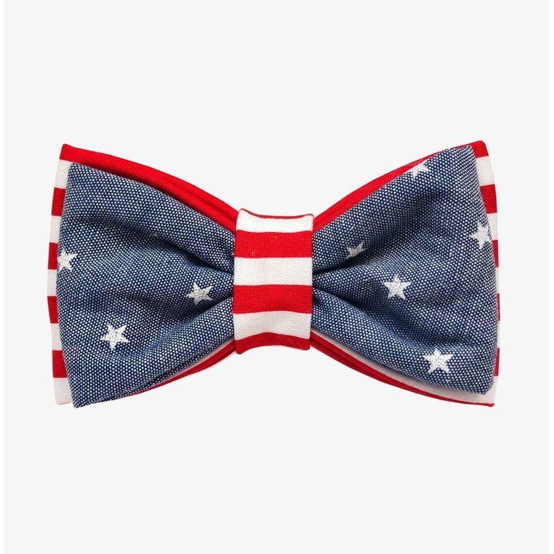 OH HONEY BEAR | Stars & Stripes Bow Tie