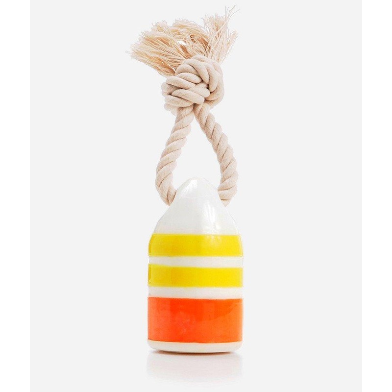 WAGGO | Floats My Boat Buoy Dog Toy in Yellow and Orange